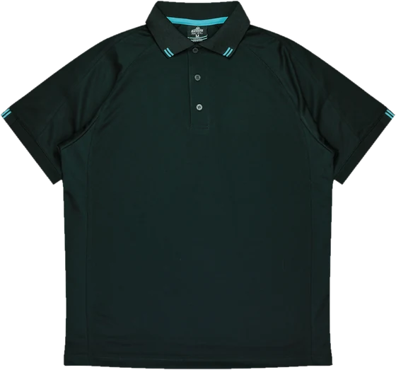 Aussie Pacific 1308 Flinders polo in Black/Teal