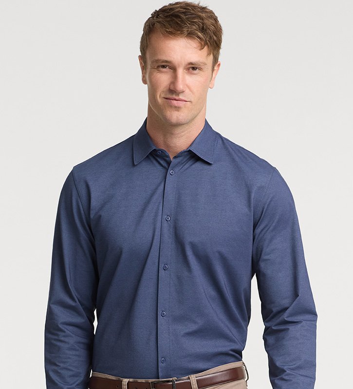 Man in a Biz Collection business shirt
